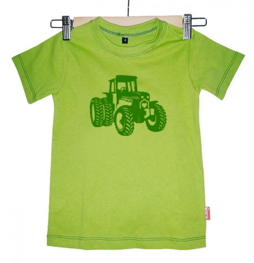 Boys Tee Lime Tractor – Size 0 - Size 6